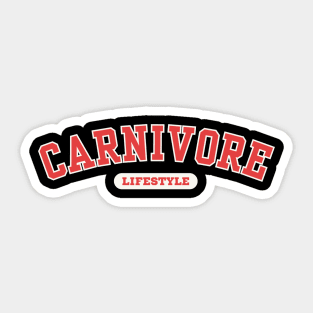 Team Carnivore Lifestyle Sticker